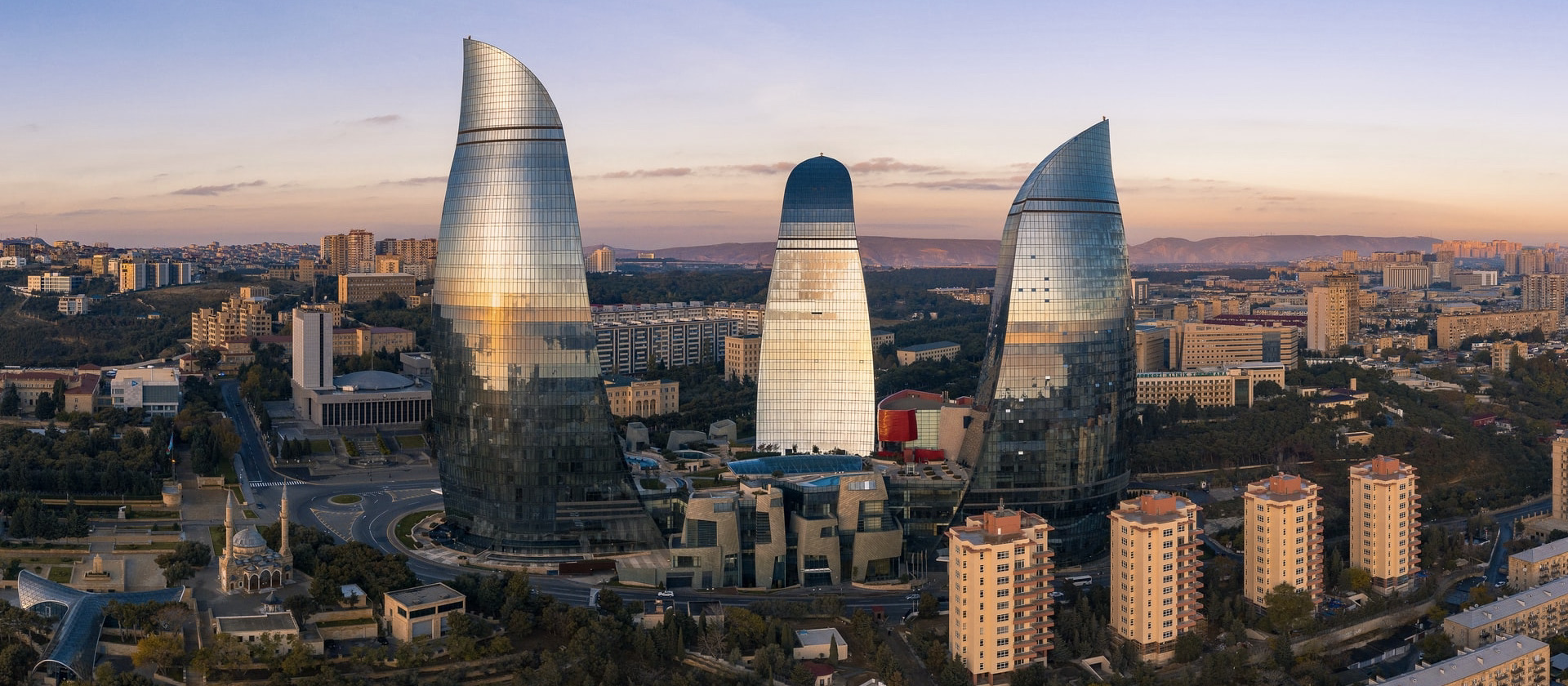 Caspian Seaside Promenade and Architecture, Azerbaijan