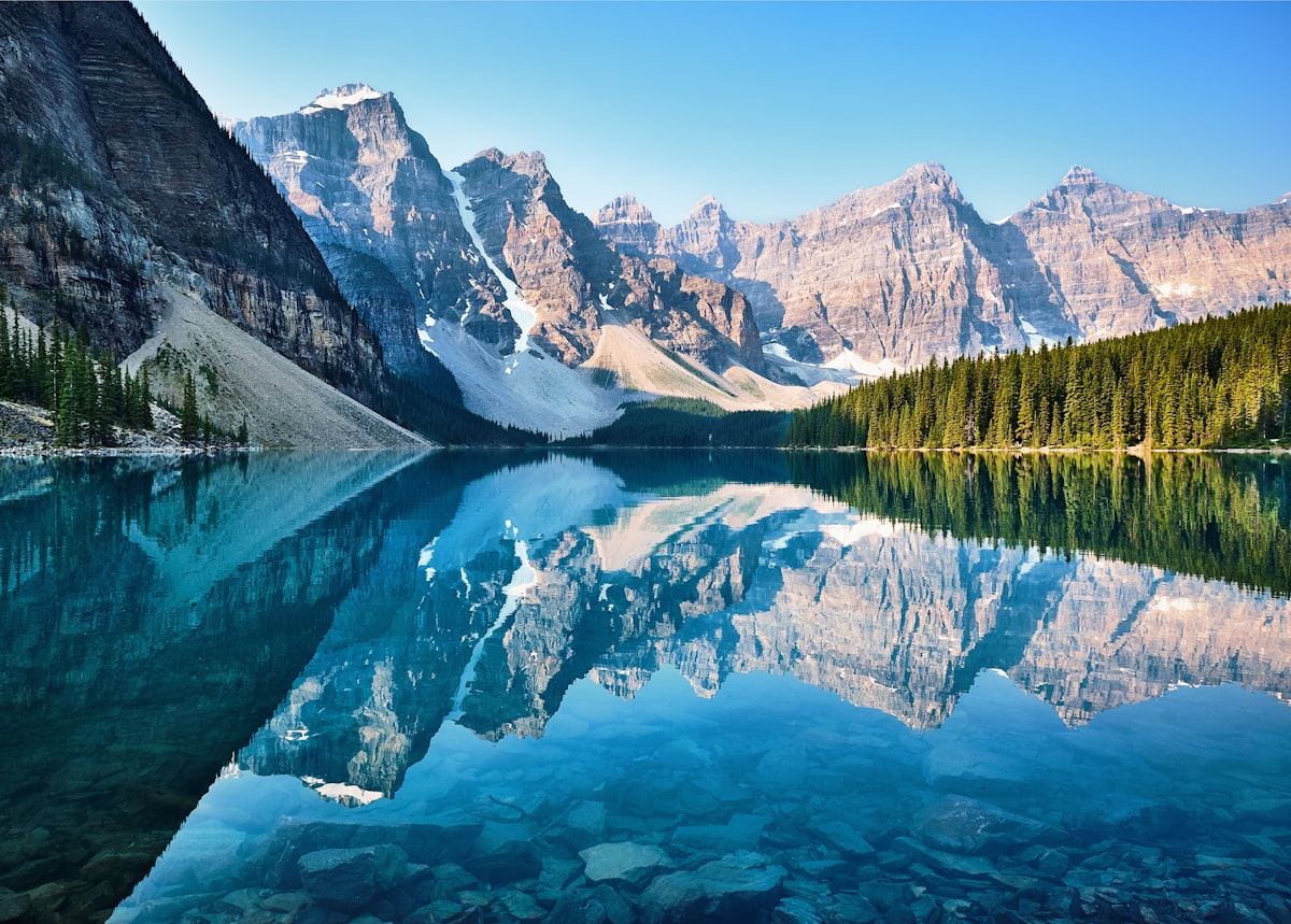 Glacial Lake Louise in Banff National Park, Canada