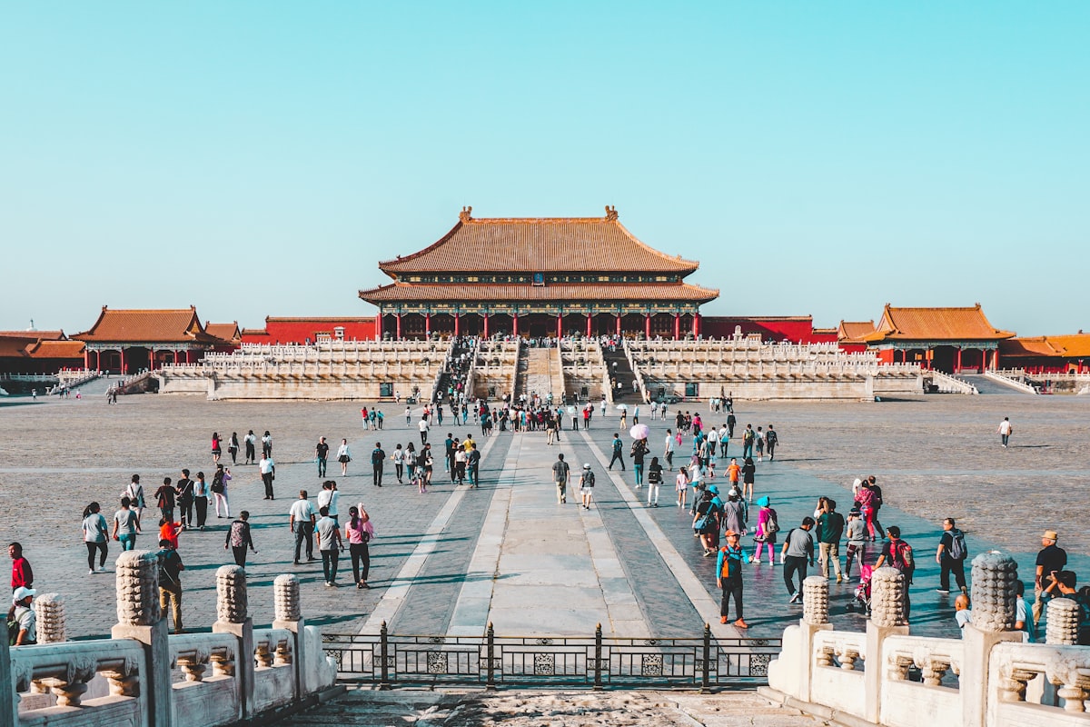 Ancient Imperial Pavilions of the Forbidden City in Beijing, China