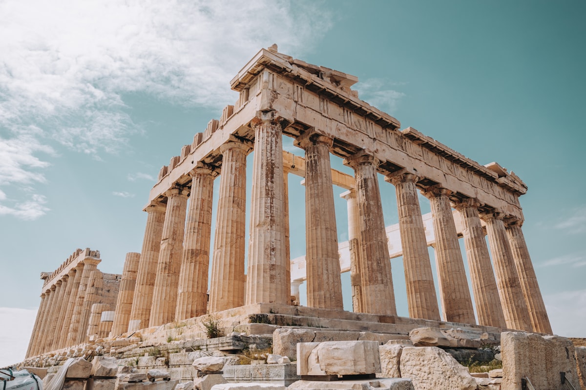 The Ancient Acropolis and Parthenon in Athens, Greece