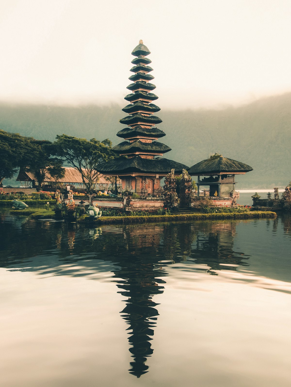 Sacred Balinese Water Temple and Gateway, Indonesia
