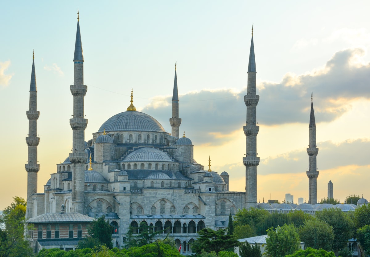 Historic Hagia Sophia Grand Mosque in Istanbul, Turkey